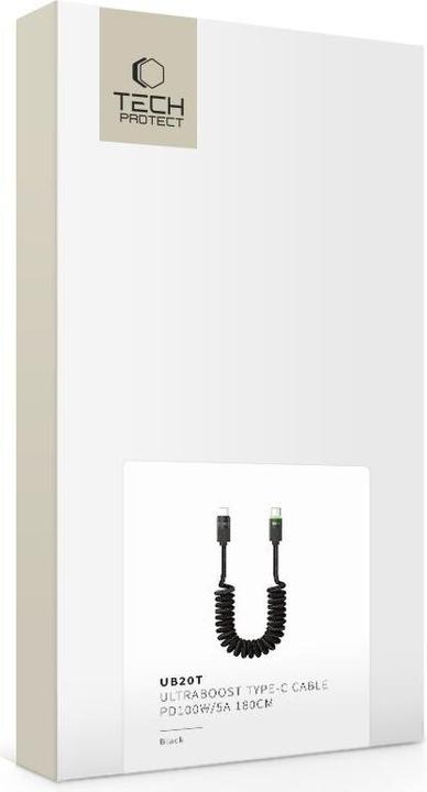 Produktbild Tech-Protect Cable UB20T ULTRABOOST TYPE-C CABLE PD100W/5A 180CM Black (1.80 m, 100 W)