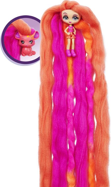 Image du produit Candylocks Pack de 2, Poupée 7,5 cm et animal parfumés à collectionner avec accessoires Posie Peach