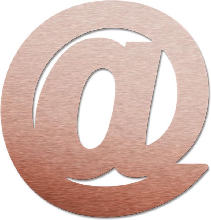 Actual product image Trenddeko Copper effect - At sign (39 x 40 cm)