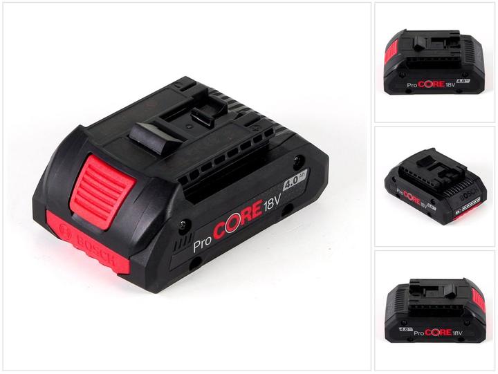 1x Bosch GBA 18 V 4,0 Ah ProCORE inschuifaccu (1600A016GB)