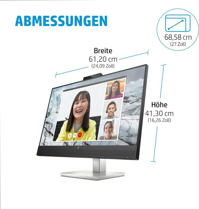 Actual product image HP E27m G4 (2560 x 1440 pixels, 27")