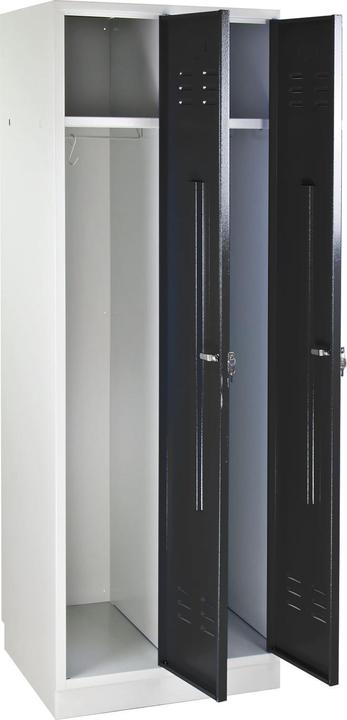 Actual product image ADB Spind / Garderobenschrank Anthrazit 1780 x 600 x 500 mm (60 cm, 178 cm)