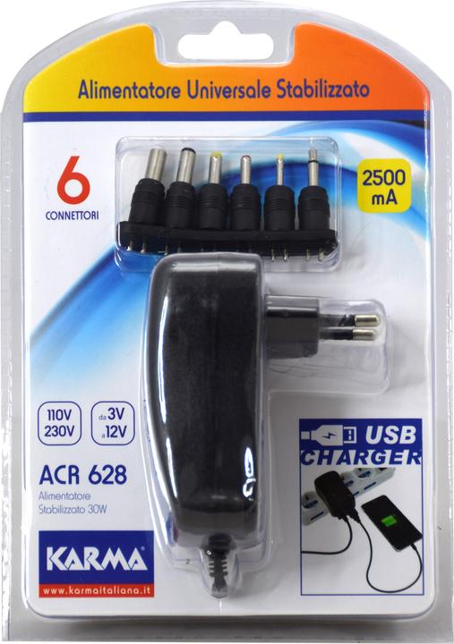 Image du produit Karma Italiana ACR 628 Adaptateur et onduleur interne 30 W Noir (30 W)