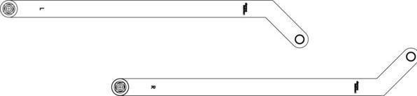 Actual product image Dormakaba Hebel G-N 375mm gekr. /P600 DIN li (Indoor)