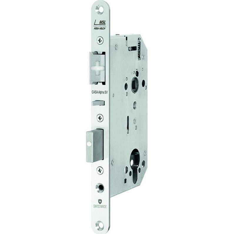 MSL, Türschloss + Schliesszylinder, Panik-Sicherheits-Einsteckschlösser CASA-Alpha 40104PE-SV (Einsteckschloss)
