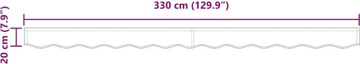 Actual product image vidaXL Awning (3.30 m)