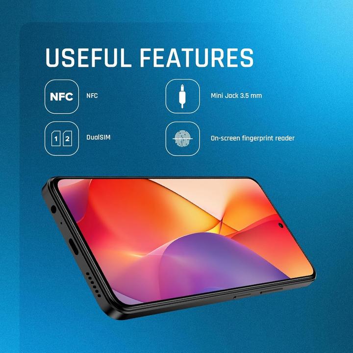 Actual product image Myphone N23 | Plus | Cosmic black | 6.7 " | AMOLED | 1080 x 2412 pixels | Mediatek | G99 | Internal RAM 8 GB (256 GB, Cosmic Black, 6.70", 4G)