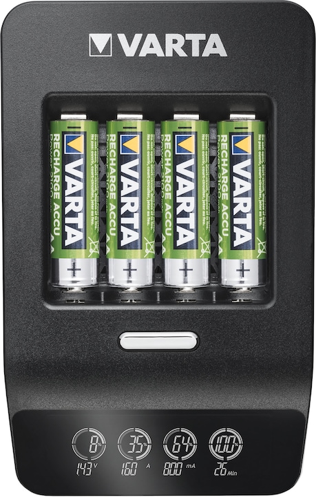 Produktbild Varta LCD Ultra Fast Charger+ (1 Stk., AA, 2100 mAh, Ladegerät inkl. Akku)