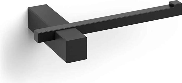 Zack Toilettenpapierhalter CARVO aus Edelstahl matt schwarz