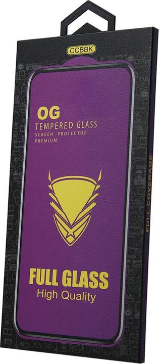 Actual product image OEM Tempered Glass OG Premium for Xiaomi Redmi Note 14 5G black frame (Display)