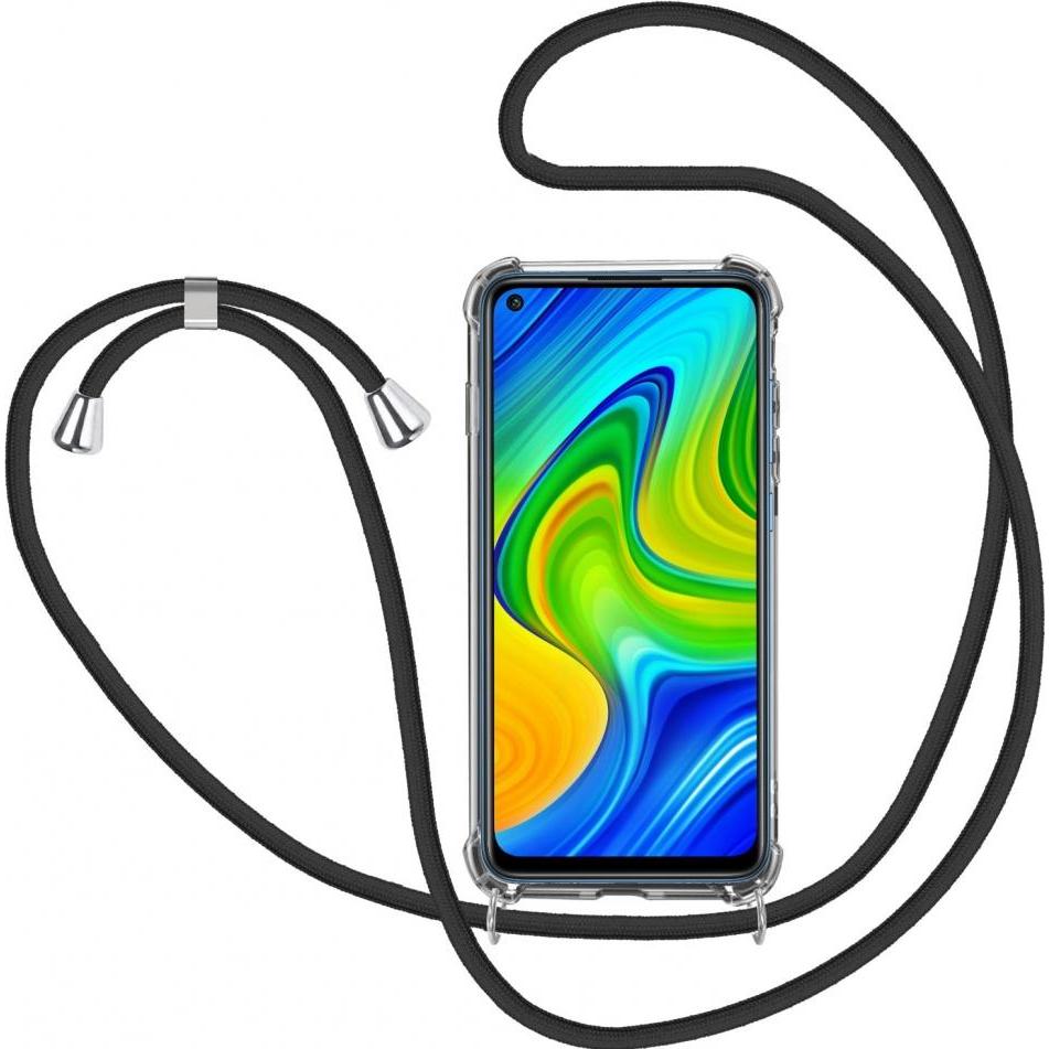 Screenguard Xiaomi Redmi Note 9 Loopster Necklace Hülle, Handykette, Transparent