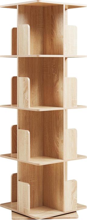 Produktbild En.Casa Drehbares Bücherregal Talöpintaa 129x40x40 cm Eicheoptik