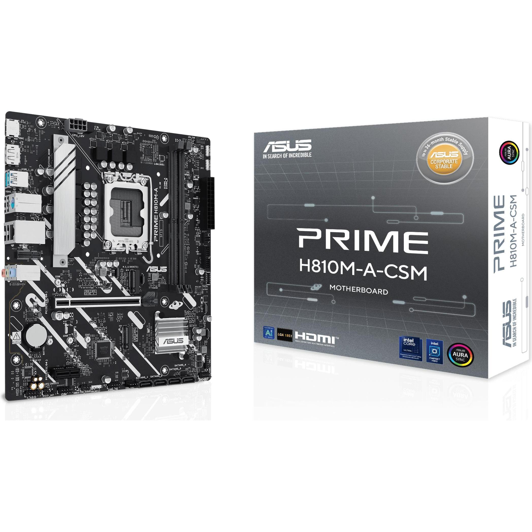 ASUS PRIME H810M-A-CSM (Socket S1, Intel H810, mATX), Mainboard