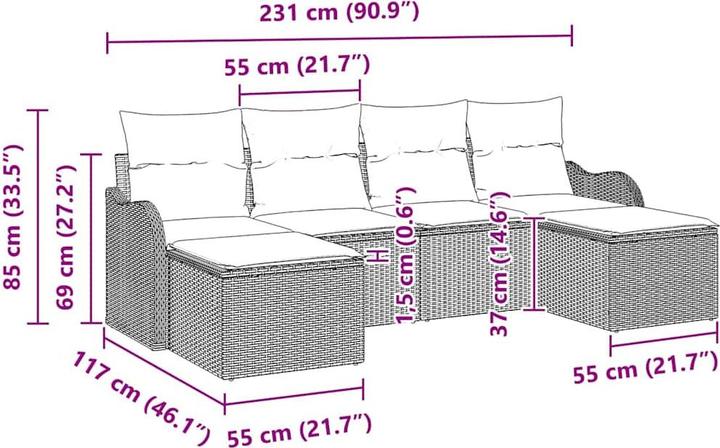Produktbild vidaXL Caiden
