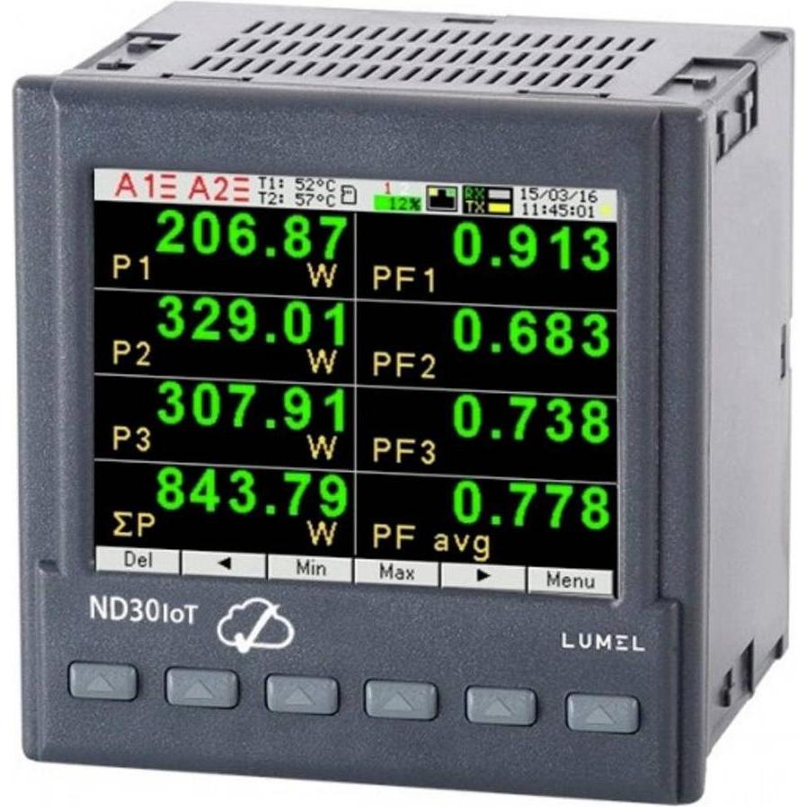 Lumel ND30IoT 1121MSM0 Digitales Hutschienenmessgerät HUTSCHIENENMESSGERÄT (Messgerätkoffer), Messtechnik