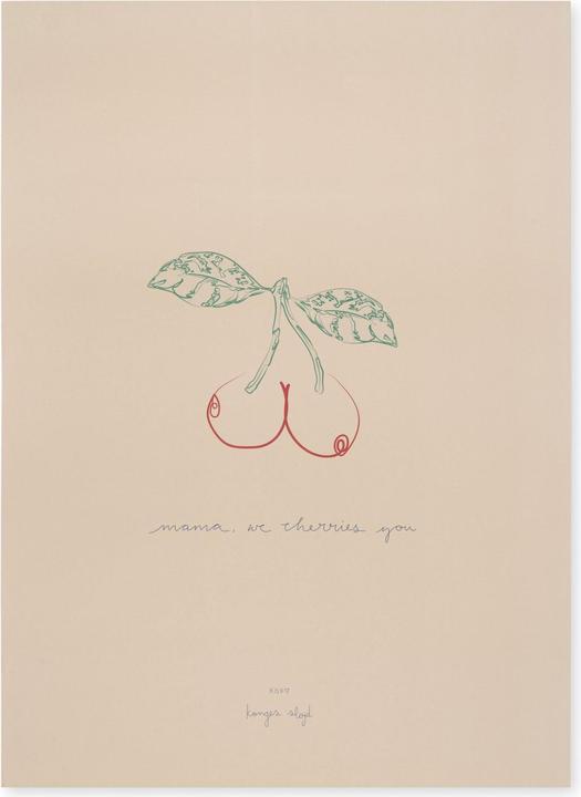 Actual product image Konges Slojd Poster A3 Cherry