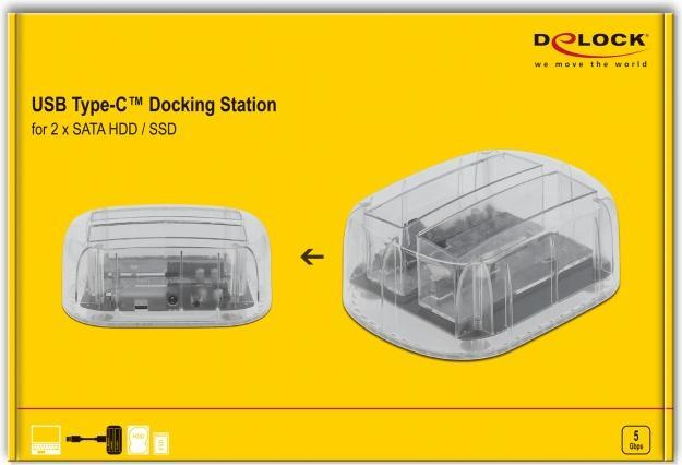 Produktbild Delock Dockingsstation 64090 2x SATA HDD/SSD