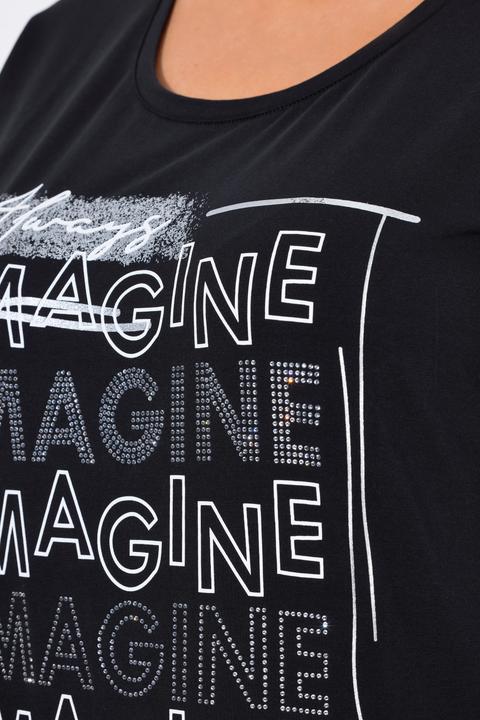 Produktbild Ulla Popken Shirt, Imagine, Rundhalsausschnitt, 3/4-Arm (50, 52)