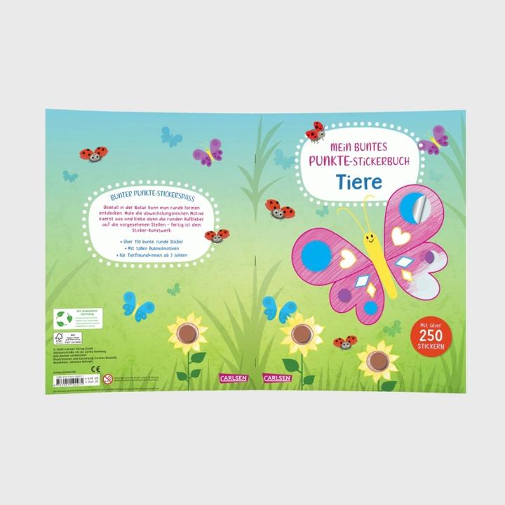 Actual product image My colourful dot sticker book: Animals