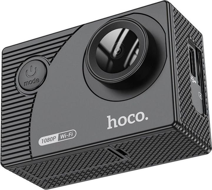 Hoco Headphone with microphone sports camera with screen 2" 1080P/30fps DV100 black (WLAN)