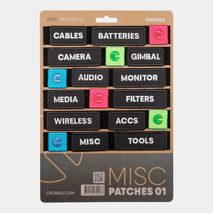 CRDBAG Diverse Aufnäher 01 (Kamera Taschenerweiterung)