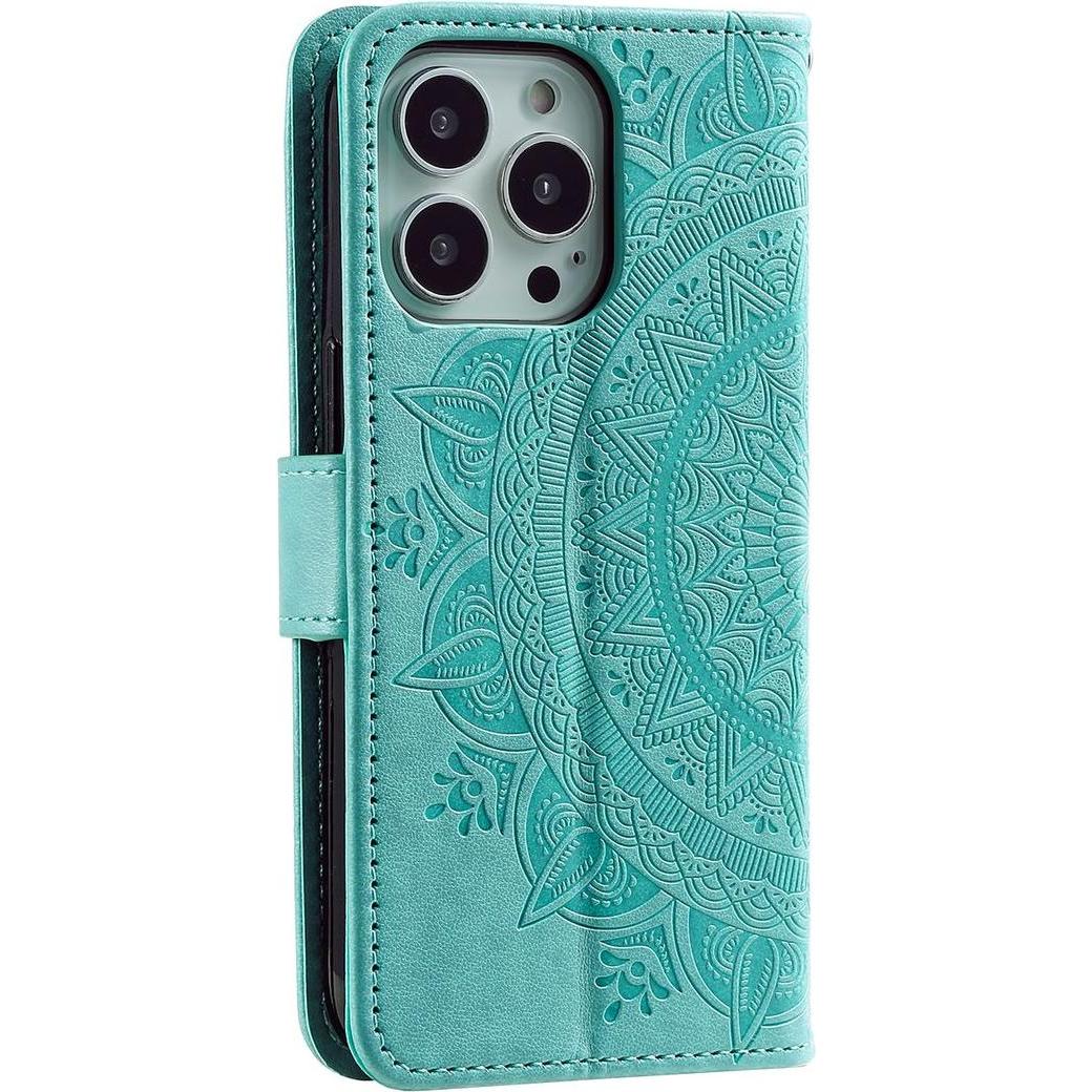 König Design Schutz Handy Hülle für Apple iPhone 15 Pro Max Case Cover Klapp Tasche Wallet (Apple iPhone 15 Pro Max), Sm...