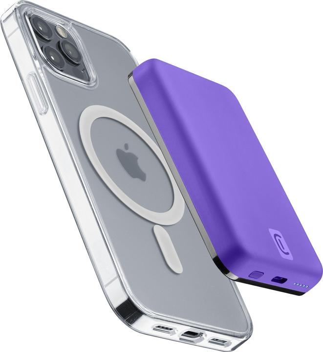Produktbild Cellularline MagSafe Wireless Power Bank MAG 5000 VIOLET (5000 mAh, 10 W, 19.25 Wh)
