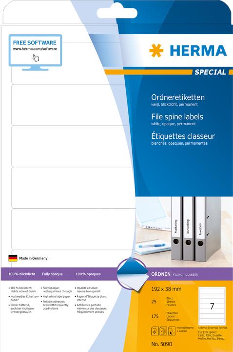 Image du produit HERMA Étiquettes de classement A4