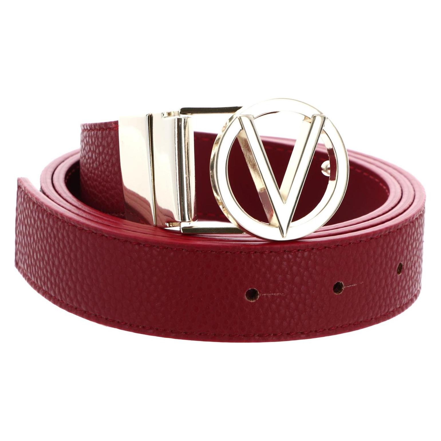 Valentino, Damen, Gürtel, Roof Plaque Buckle Belt, Rot