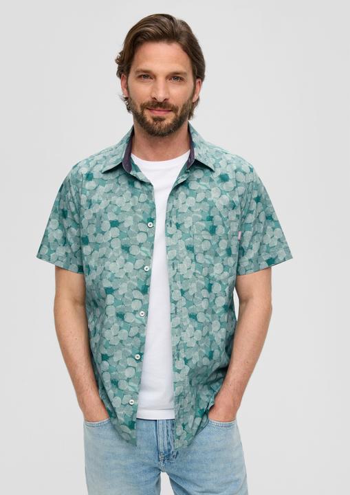 Immagine prodotto s.Oliver Hemd Slim: Kurzarmhemd mit Kentkragen (S)