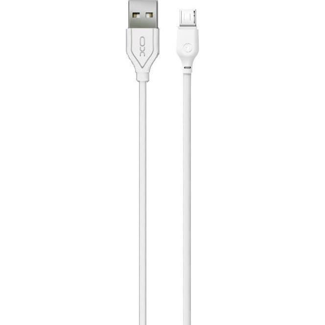 xO Kabel NB103 USB - microUSB 1,0 m 2,1A weiss (1 m, USB 3.2 Gen 1), USB Kabel