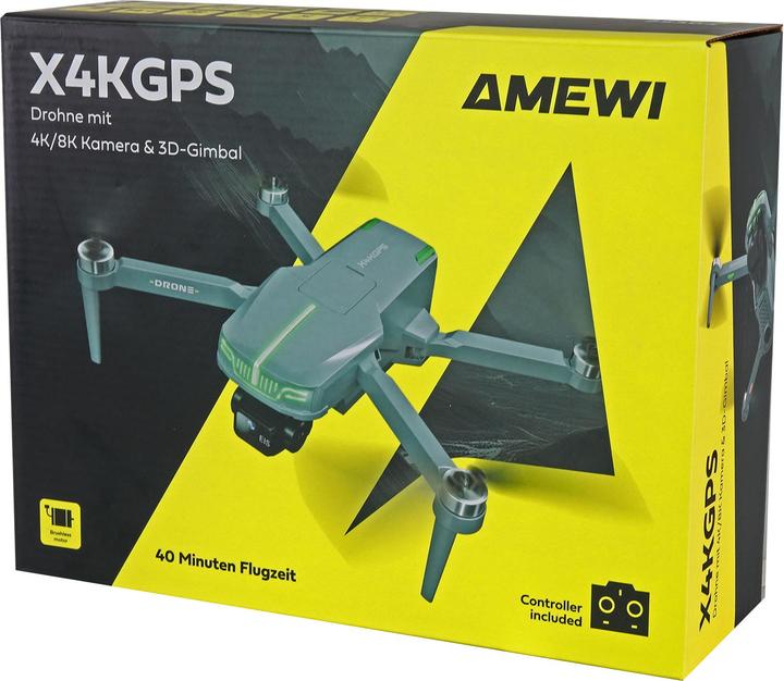 Productafbeelding Amewi DRE Drohne AMXFlight X4K GPS anthrazit (22 min, 249 g)