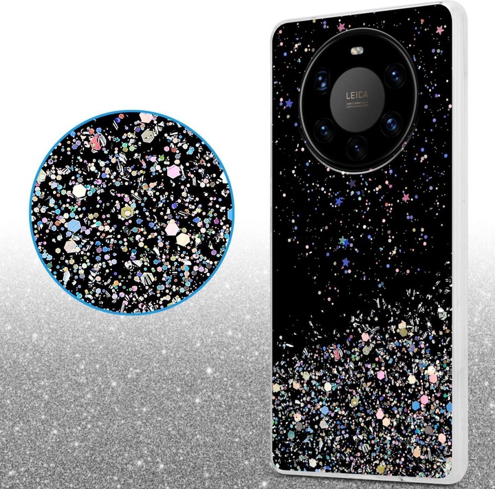 Produktbild Cadorabo TPU Hülle für Huawei MATE 40 PRO mit Glitzer (Huawei Mate 40 Pro)