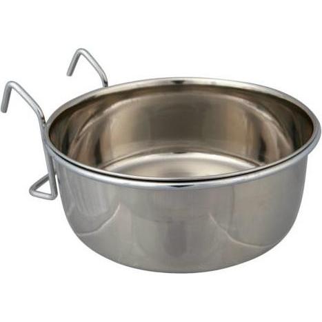 Comparer les prix de TRIXIE Ecuelle inox avec support - 300ml - O9cm - Pour perroquet et perruche
