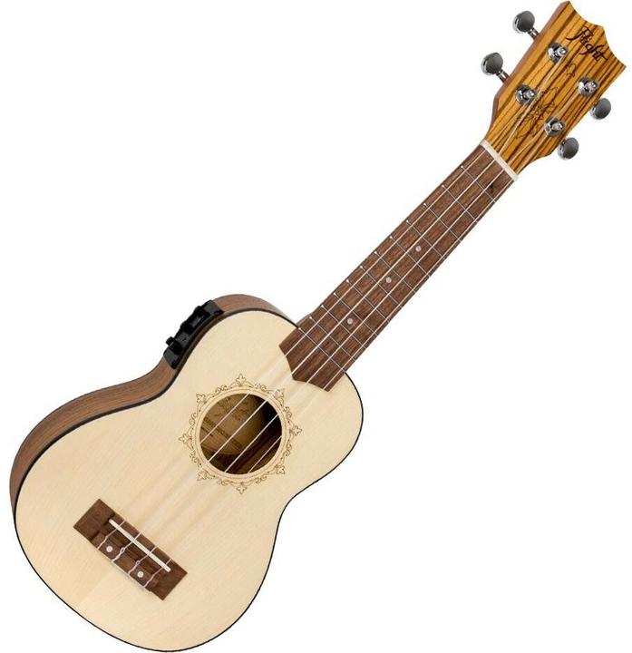 Actual product image Flight Designer Series DUS320 CEQ SP/ZEB electric-acoustic sopraan ukelele met gigbag (Soprano)