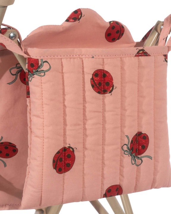 Actual product image Konges Slojd Exclusive: Ladybug Glitter doll's pram