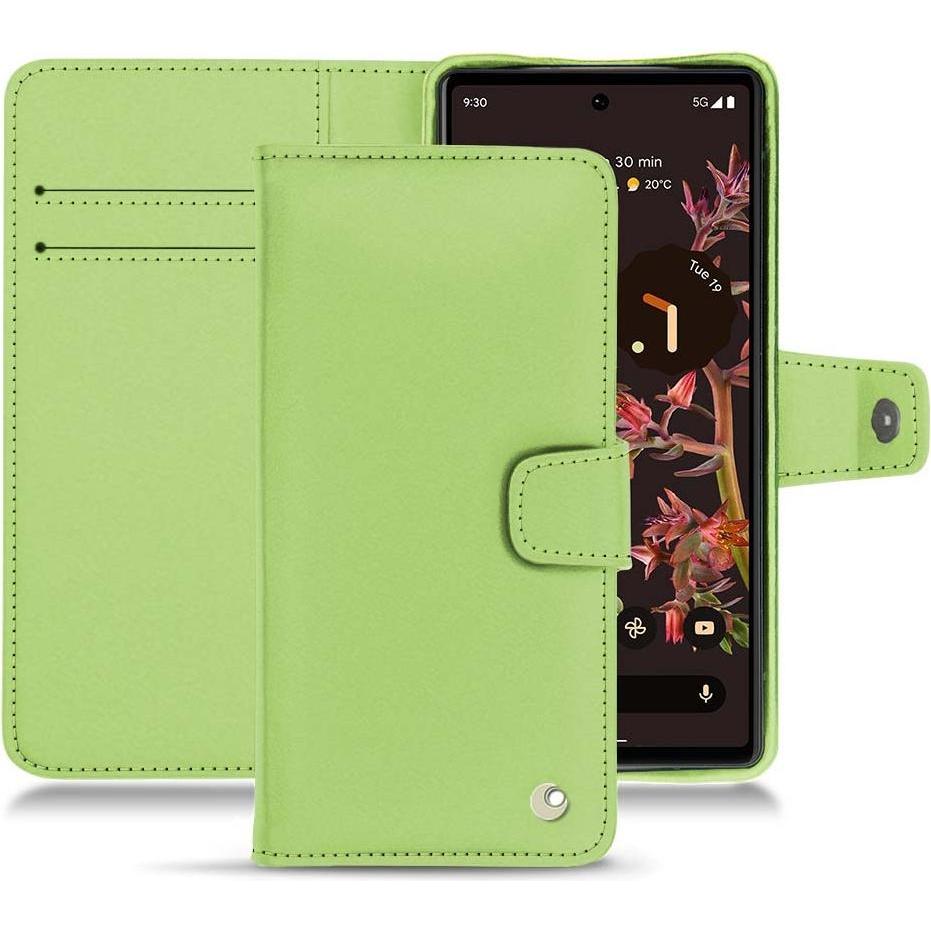 Thumbnail - Noreve Lederschutzhülle Wallet (Google Pixel 6), Smartphone Hülle, Grün