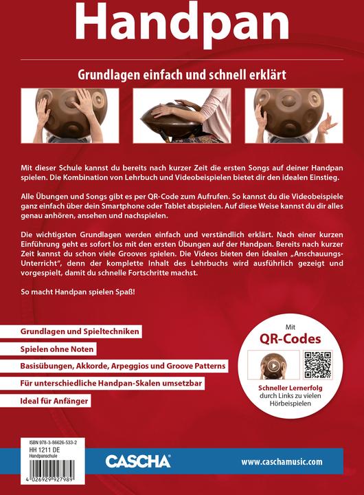 Produktbild Handpan schnell und einfach lernen (Deutsch, Cascha GmbH, 2024)