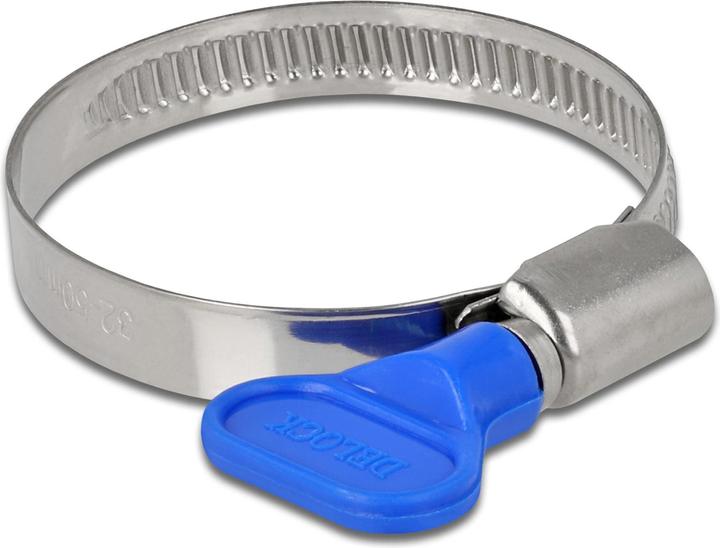 Delock Hose clamp with wing nut 32