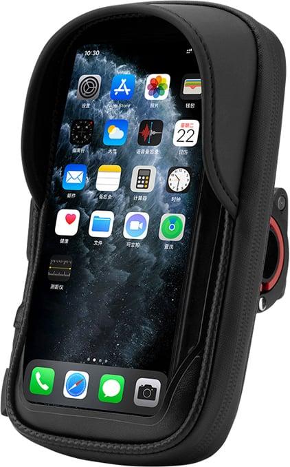 FoneKit Weatherproof phone holder for bike handlebar, black