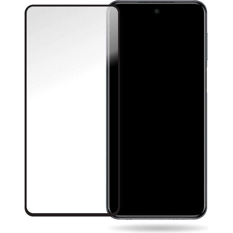 Mobilize Schwarzer Rahmen Glas (1 Stück, Xiaomi Redmi Note 9S, Xiaomi Redmi Note 9 Pro), Smartphone Schutzfolie, Schwarz