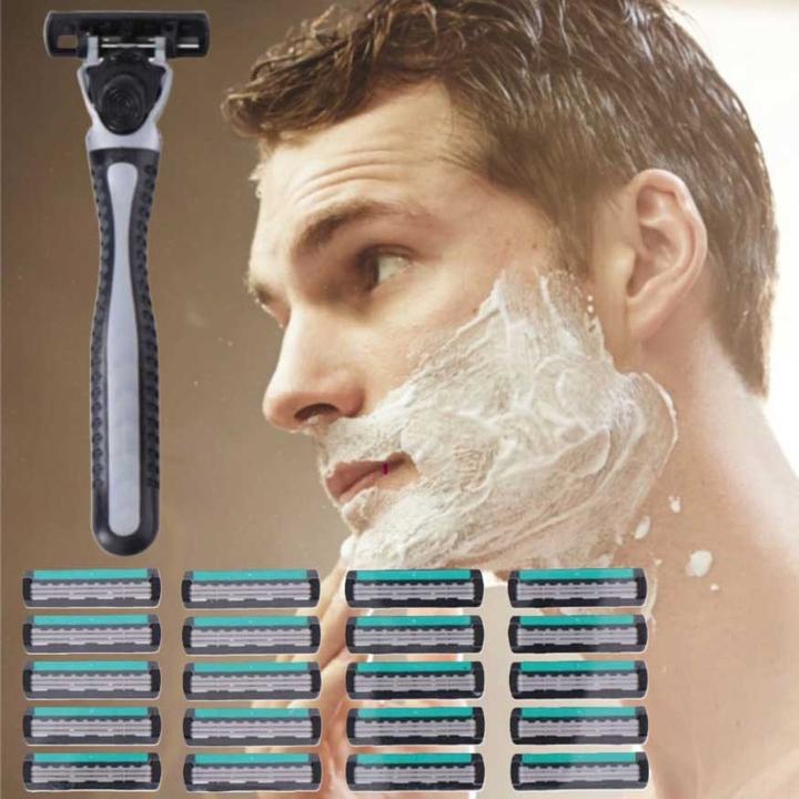 Actual product image Smooth Shaver Razor men 3 blades 21pcs