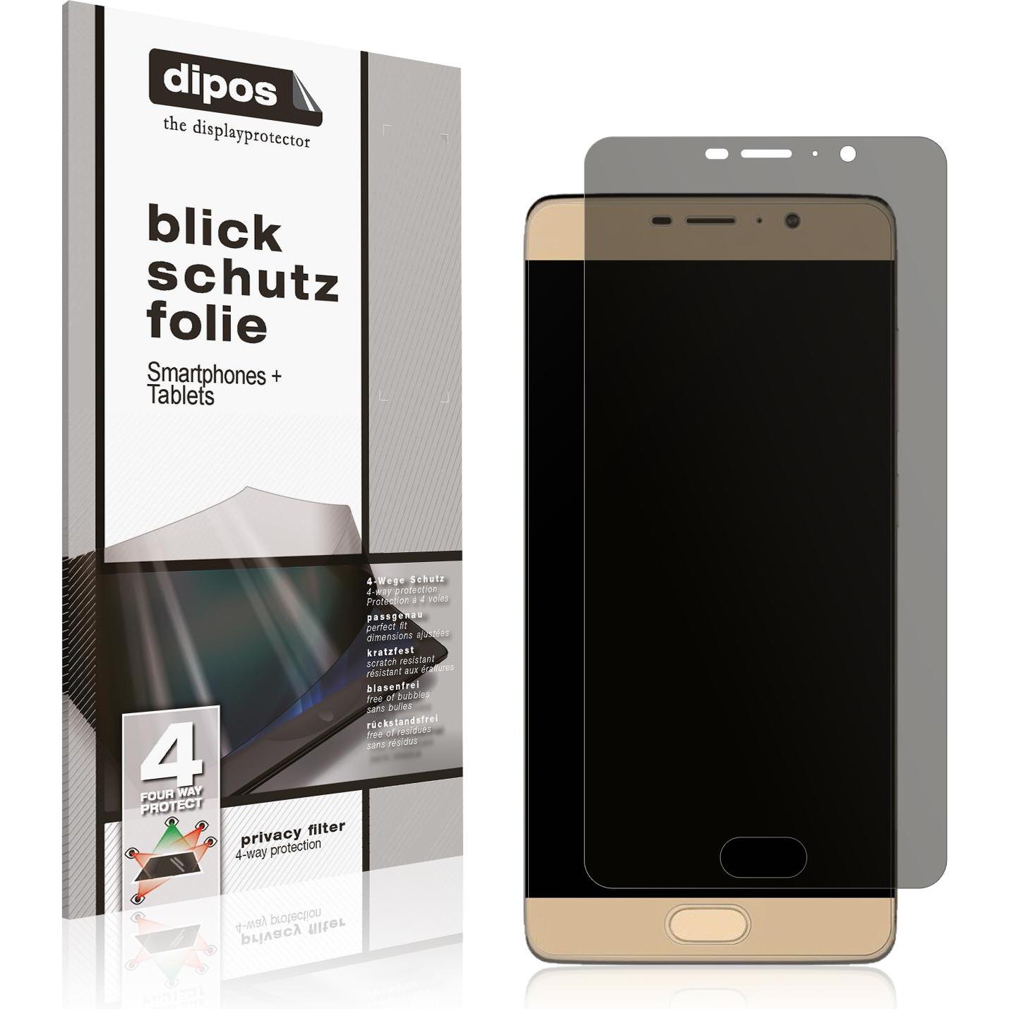 Dipos Blickschutzfolie 4-Way Privacy (Optik), Digitalkamera Zubehör, Transparent