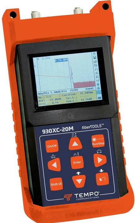 Actual product image Tempo Communications 52067086 930XC-20C-APC-FC OTDR cable metre