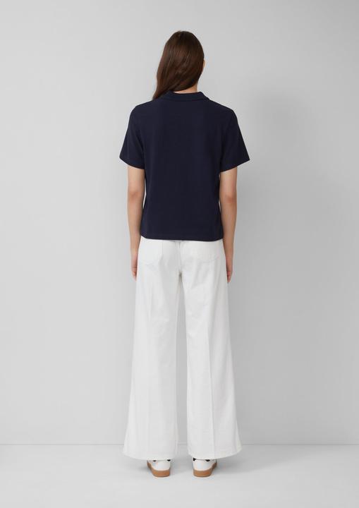 Produktbild S.Oliver Polo-Shirt Verkürztes Poloshirt aus Baumwollpiqué (34)