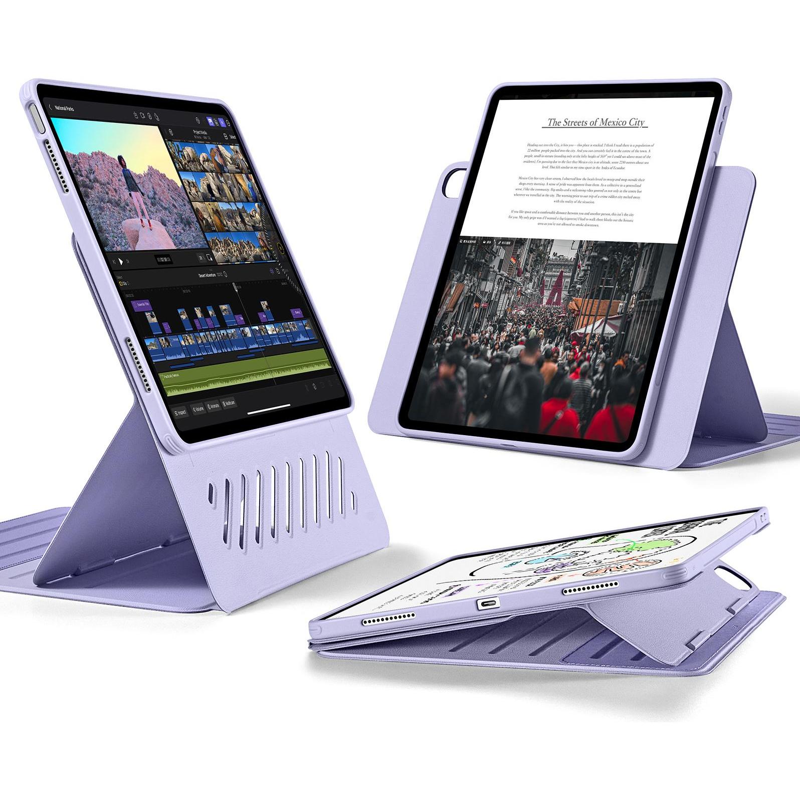 ESR - Shift Magnetic - iPad Air 13 (2024) / Air 13 (2025) - Purple (Apple iPad Air 13 2024, Apple iPad Air 13 2025, Apple iPad Air 13 2026), Cover tab