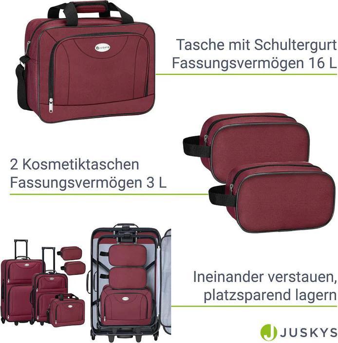 Image du produit Juskys Set de valises trolley Athen (60 l)