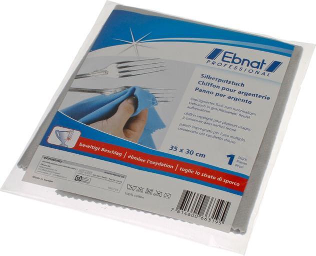 Immagine prodotto Ebnat Panni per la pulizia dell'argento 35x30cm (1 pz.)