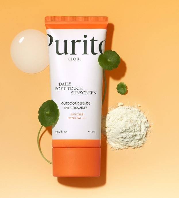 Produktbild Purito Daily Soft Touch Sunscreen SPF 50+ PA++++ codzienny krem przeciwsłoneczny z ceramidami 60ml (Sonnencreme, SPF 50+, 60 ml)