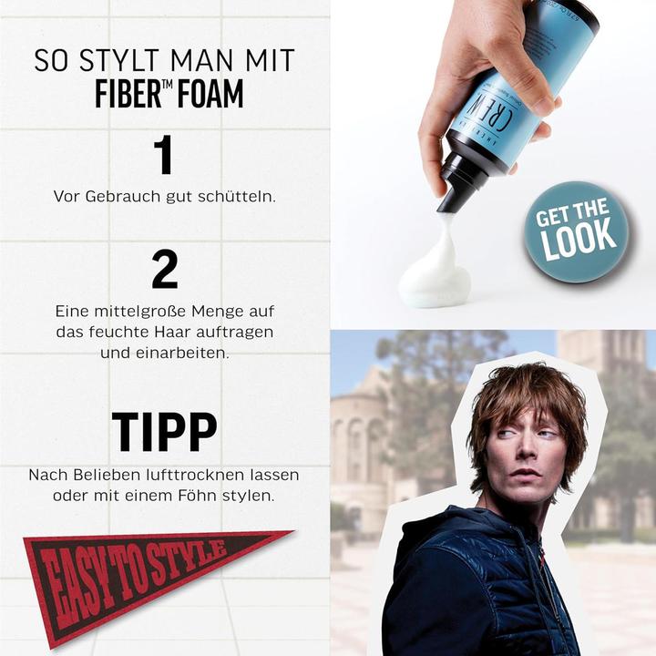 Produktbild American Crew Fiber Foam (Schaumfestiger, 200 ml)